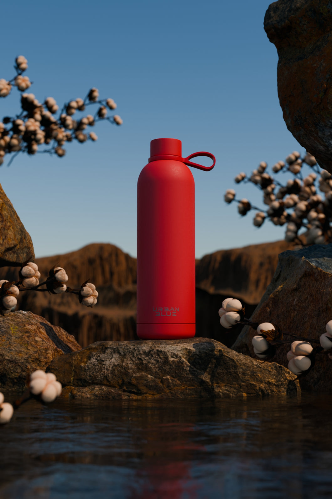 Bullet bottle 750ml RED